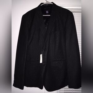H&M Mens Textured Two Button Blazer